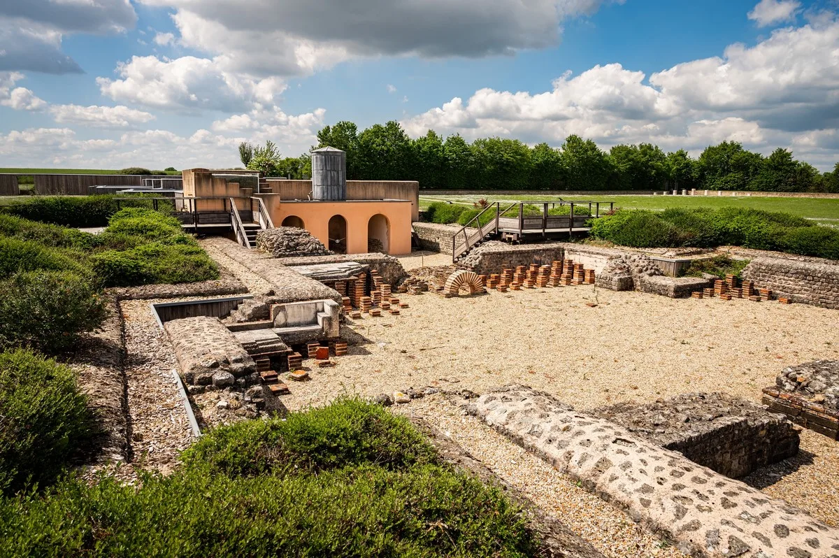 Vue du site archéologique de Gisacum